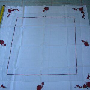 Vintage 33" square linen cloth